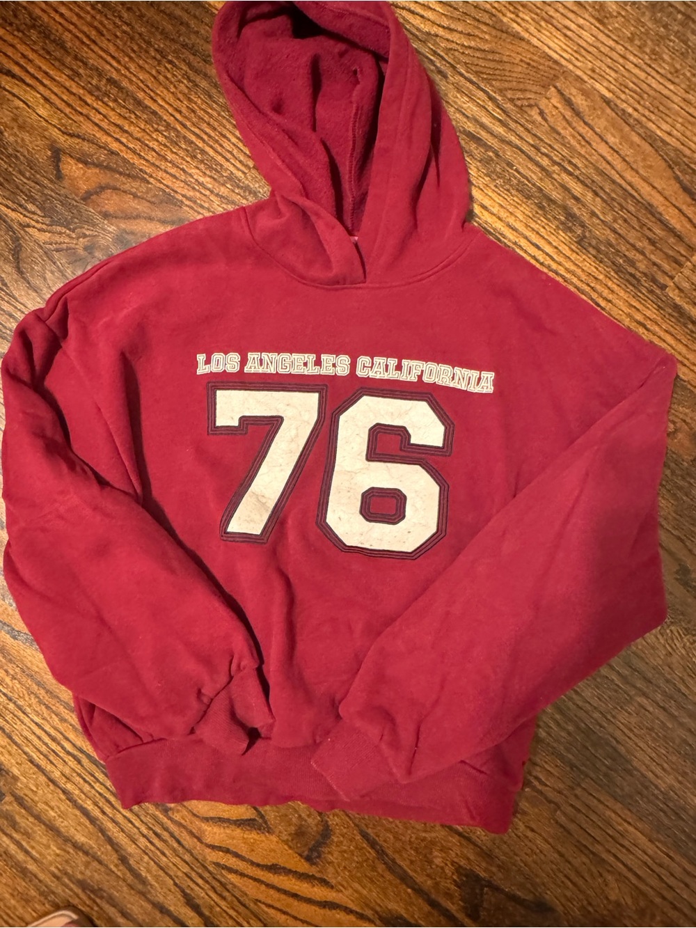 Edikted women’s hoodie - Los Angeles California '76 Red Hoodie XS